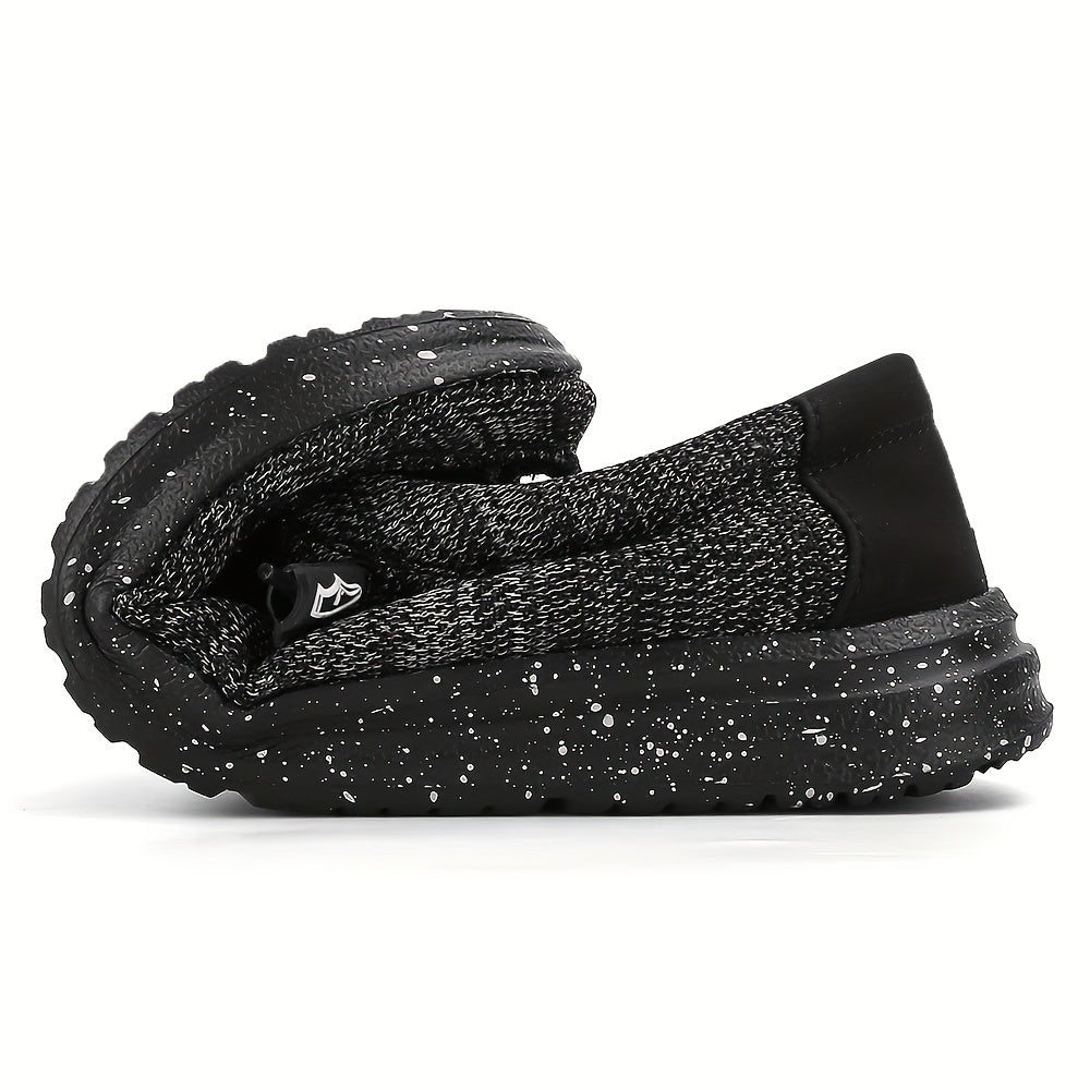 Soft Sole Flat Canvas Shoes, Comfy Lace Up Loafers