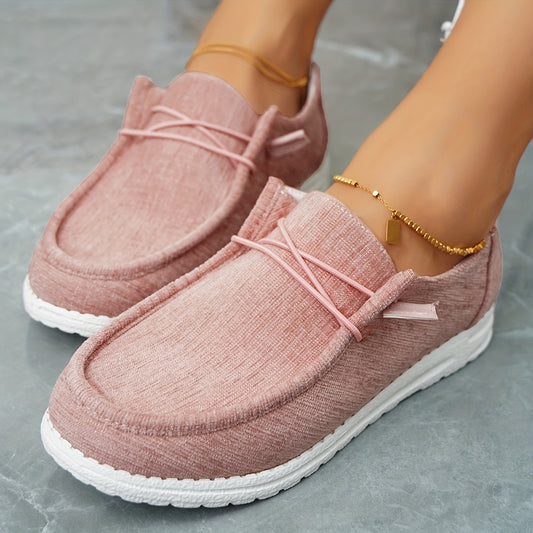 Simple Canvas Shoes, Casual Lace Up Low Top Sneakers