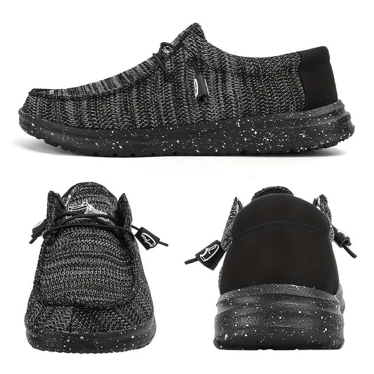 Soft Sole Flat Canvas Shoes, Comfy Lace Up Loafers